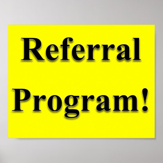 Referral Program Poster Matte (Voorkant)