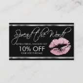 Referral - roze glitterstick - zilver (Voorkant)