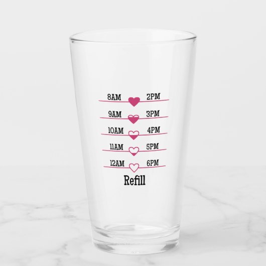 Refill Chart Glas (Voorkant)