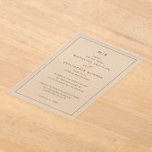 Refined Beige Calligraphy Invitation (Poser)