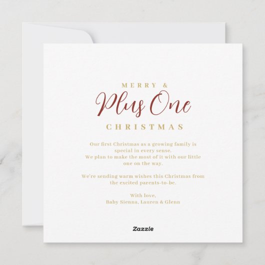 Refined Exquisite Floral Christmas Frame Photo Feestdagenkaart (Achterkant)