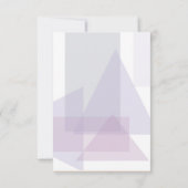 Refined Lines Geometric Wedding Violet ID983 RSVP Kaartje (Achterkant)