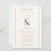 Refined Luxurious Minimalist Floral & Symbol Kaart (Achterkant)