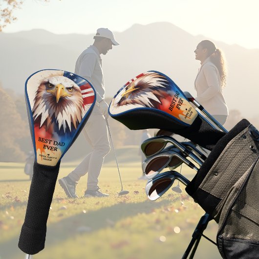 Refined Modern & Elegant Patriotic Eagle Golfheadcover