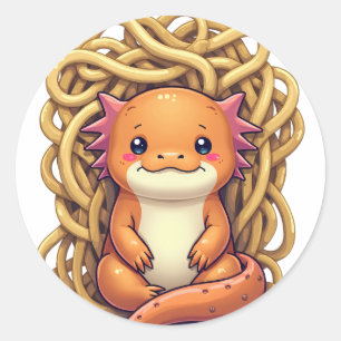 Réfléchir à ceci Introverti Axolotl Autocollant Dr
