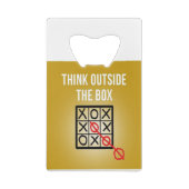 Réfléchissez à l'extérieur de la boîte (Dos)