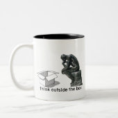 Réfléchissez Dehors De La Boîte - Une Mug MisterP (Gauche)
