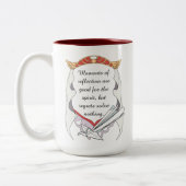 Reflect but don’t Regret Inspirational Mug (Gauche)