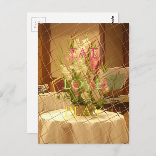 Reflected Blooms Art Print Briefkaart (Voorkant / Achterkant)