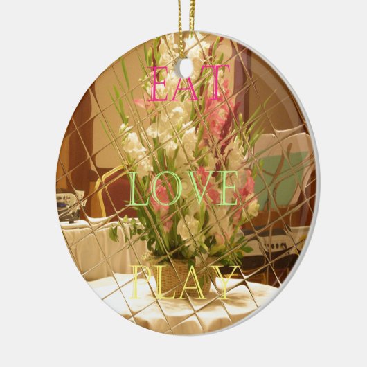 Reflected Blooms Art Print Keramisch Ornament (Links)