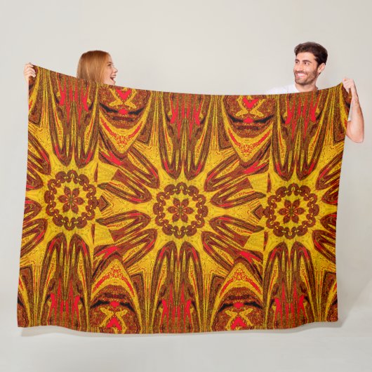 Reflected Lotus 11 Fleece Deken (In situ)