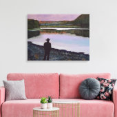 "Reflecteren op de Missouri River" Canvas Afdruk (Insitu (Woonkamer))