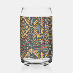 Reflecterend blauw "Eeuwenoude geometrische elegan Blikvorm Glas