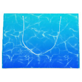 reflecterend blauw water groot cadeauzakje (Voorkant)