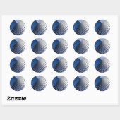Reflecterend Kantoor blok Ronde Sticker (Vel)