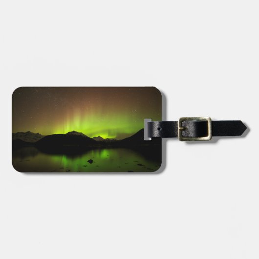 Reflecterende Aurora Bagagelabel (Voorkant horizontaal)