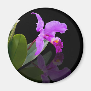 Reflecterende Beauty Orchid Magnet Magneet