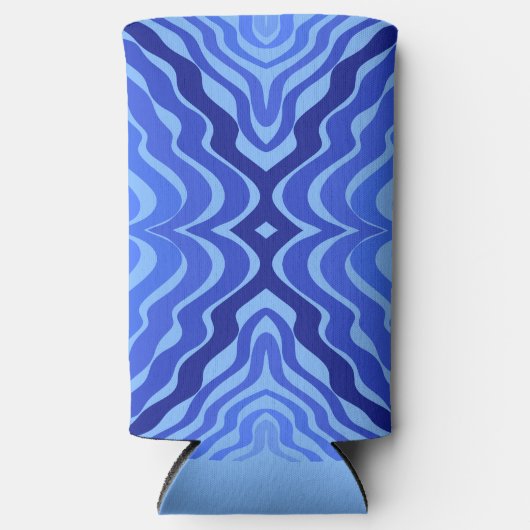 Reflecterende Blauwe Golven Moderne Abstracte Ontw (Voorkant)