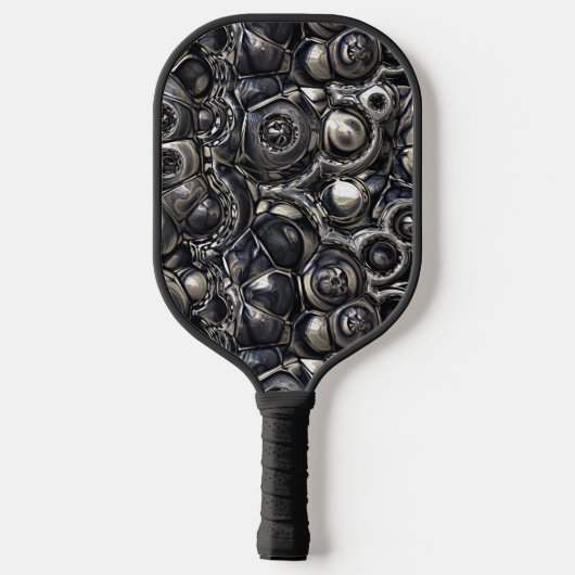 Reflecterende contourpatroon pickleball paddle (Achterkant)