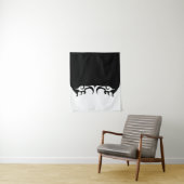 Reflecterende Deco Mod Woman Tapestry Wandkleed (In situ)