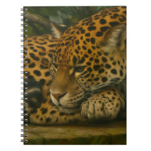 Reflecterende Jaguar – Serene Wildlife Art Print Notitieboek