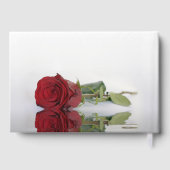 Reflecterende Lange Stemmed Red Rose Romantische B Gastenboek (Achterkant)