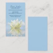 Reflecterende Lotus Bloem Yoga Instructeur Lichtbl Visitekaartje (Voorkant / Achterkant)