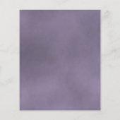 Reflecterende Paarse Roos BUDGET Wedding Invite (Achterkant)