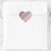 Reflecterende regenbogen hart sticker (Tas)