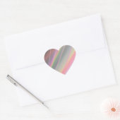 Reflecterende regenbogen hart sticker (Envelop)