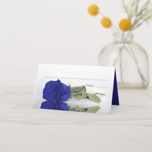 Reflecterende Royal Blue Roos Wedding Write-In (Voorkant)