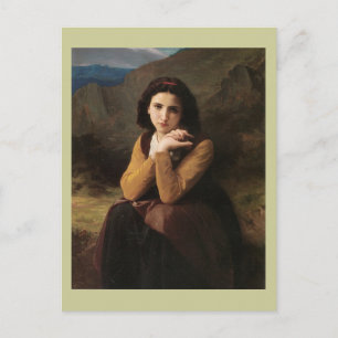 Reflecterende schoonheid (Mignon Pensive) 1869 Bou Briefkaart