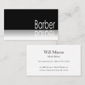Reflecterende tekst - Barber - Visitekaartje (Voorkant / Achterkant)