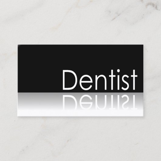 Reflecterende tekst - Dentist - Visitekaartje (Voorkant)