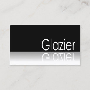 Reflecterende tekst - Glazier - Visitekaartje