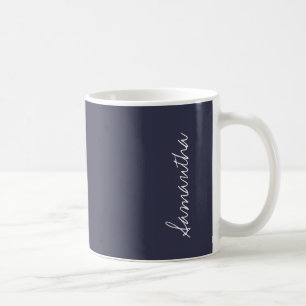 Reflecterende Vijver Diepblauw Effen Kleur Geperso Koffiemok