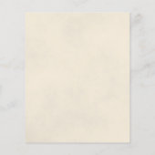 Reflecterende White Rose BUDGET bruiloft uitnodigi (Achterkant)