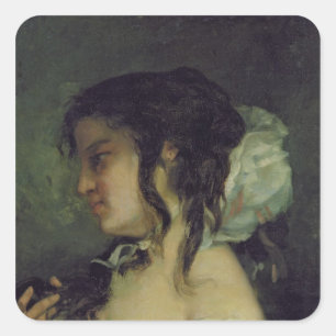 Reflectie, c.1864-66 vierkante sticker