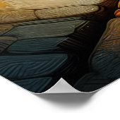 Reflectie in het glas poster (Hoek)