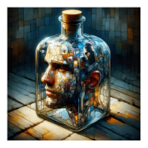 Reflectie in het glas