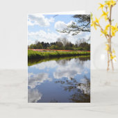 Reflectie in Nederland Kaart (Gele Bloem)