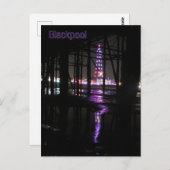 Reflectie in water van de Blackpool Tower Briefkaart (Voorkant / Achterkant)