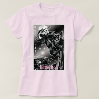 Reflectie – Japanse Zwart-Wit Zeefdruk T-shirt