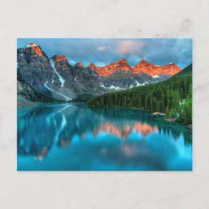 Reflectie Moraine Lake Banff National Park Briefkaart