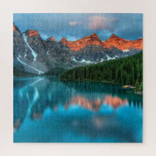 Reflectie Moraine Lake Banff National Park Legpuzzel