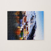 reflectie op het meer van Quidi vidi Legpuzzel (Horizontaal)