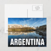 Reflectie op patagonië briefkaart (Voorkant / Achterkant)