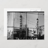 Reflectie Sandcastle window B/W Briefkaart (Voorkant / Achterkant)