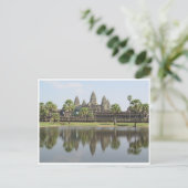 reflectie van angkor wat briefkaart (Staand voorkant)