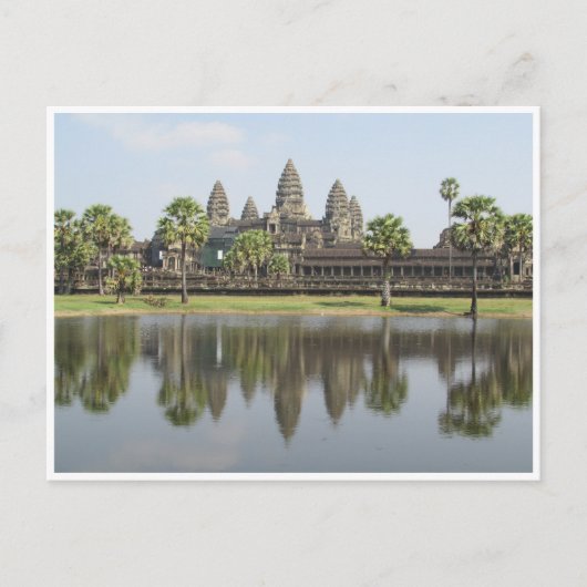 reflectie van angkor wat briefkaart (Voorkant)